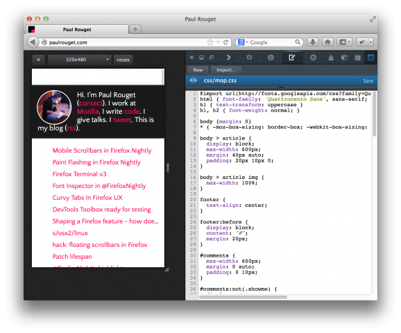 Devtools lassen sich künftig auch rechts andocken.