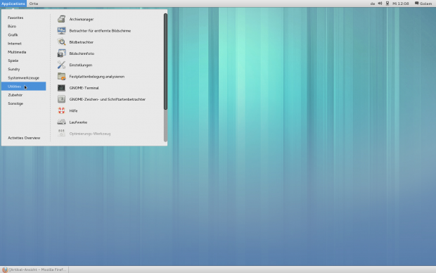 ...mit Hauptmenü...