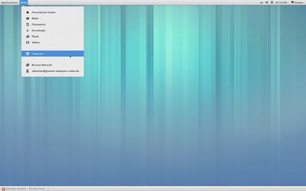 ...und Schnellzugriff auf Ordner
