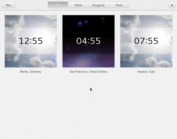 Verschiedene Zeitzonen...