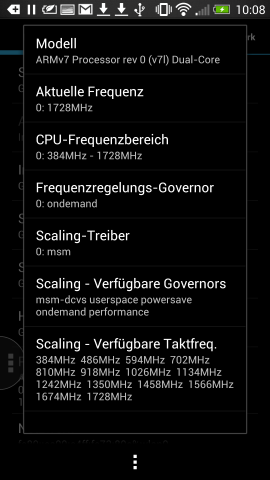 Die Spezifikationen der Vierkern-CPU (Screenshot: Golem.de)