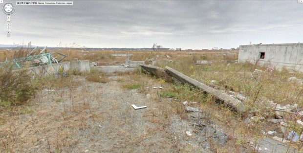 Von den Ortsteilen direkt am Meer hat die Flutwelle wenig übrig gelassen. (Bild: Google/ Screenshot: Golem.de)