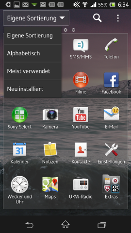... alphabetisch sortieren.