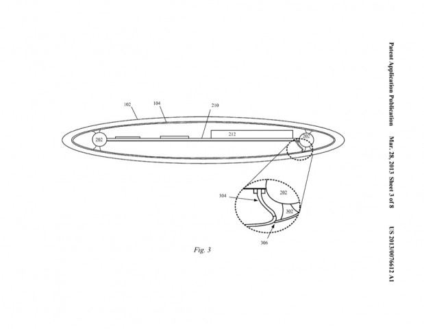 Apples Patentantrag 20130076612 beschreibt ein iPhone mit Rundum-Display (Bild: US-Patent- und Markenamt)