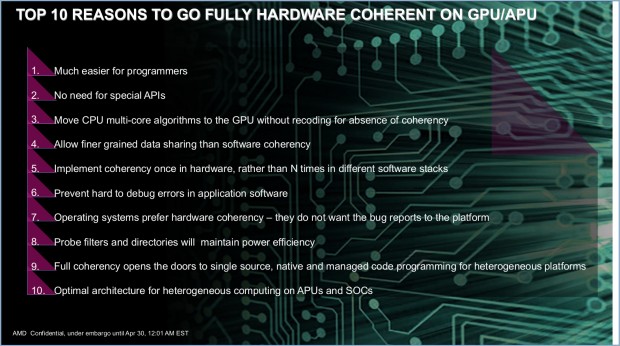 Vorteile von Huma im Überblick (Folien: AMD)