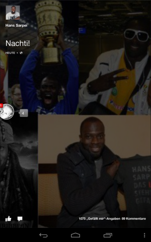 Links zu sehen: ein Chat Head, der eine aktive Unterhaltung anzeigt. (Screenshot: Golem.de)