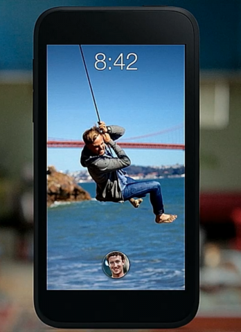Auf dem Homescreen ist am unteren Rand das Profilbild des Nutzers zu sehen.