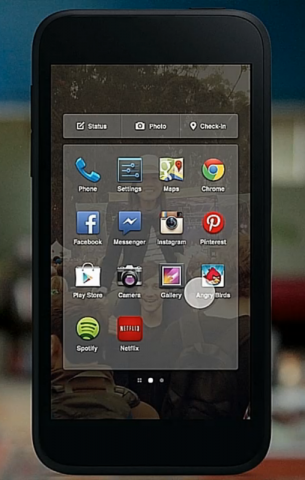 Innerhalb von Facebook Home gibt es auch eine herkömmliche App-Übersicht.