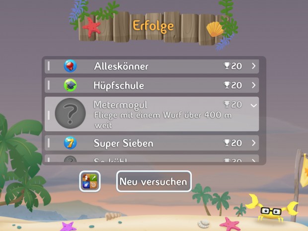 Fish Out of Water bietet Game-Center-Erfolge.