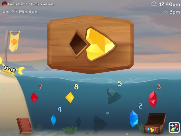 Durch Edelsteine kann sich der Spieler Vorteile erspielen.