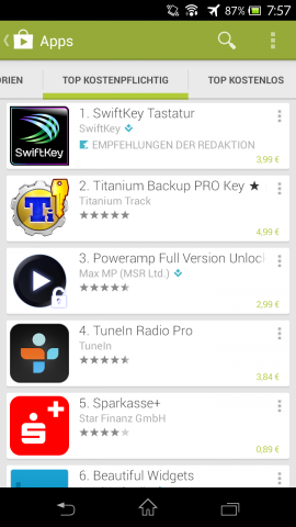 Play Store 4 - App-Bereich (Bild: Google/Screenshot: Golem.de)