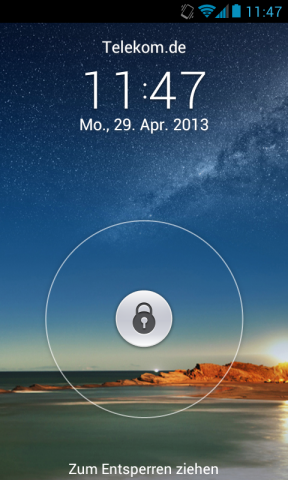 Der Startbildschirm der neuen Benutzeroberfläche Emotion UI (Screenshot: Golem.de)
