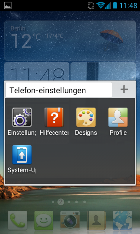 Ordner erleichtern die Übersicht, da es keine App-Übersicht wie sonst bei Android gibt. (Screenshot: Golem.de)