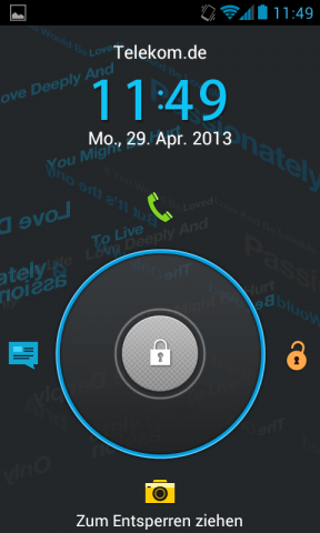 Auch der Startbildschirm erhält je nach Design ein anderes Aussehen. (Screenshot: Golem.de)