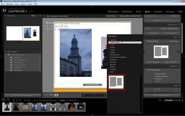 Die eigenen Benutzervorlagen im Buch-Modul stehen übersichtlich in einer gleichnamigen Kategorie bereit. (Screenshot/Fotos Golem)