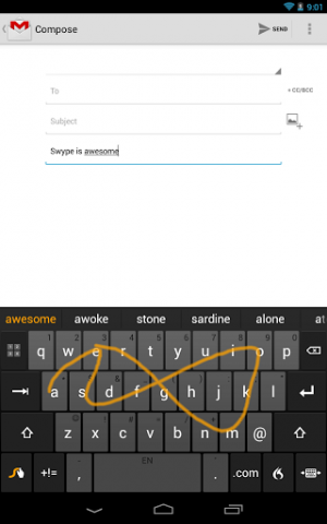 Swype 1.5 für Android (Bild: Nuance)