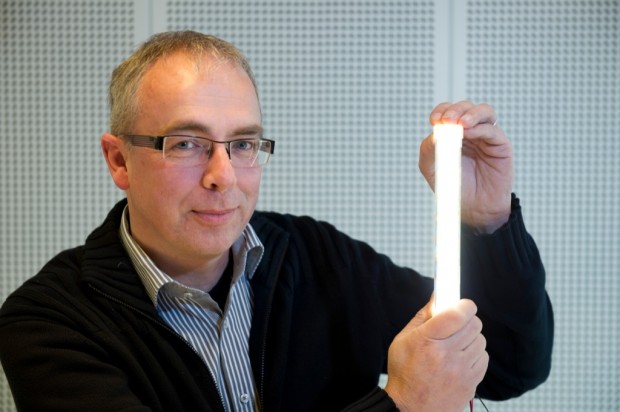 TLED-Prototyp mit einer Lichtausbeute von 200 Lumen pro Watt (Bild: Philips)