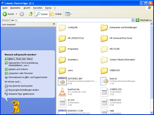 Windows XP (Screenshot Golem.de/Andreas Sebayang)