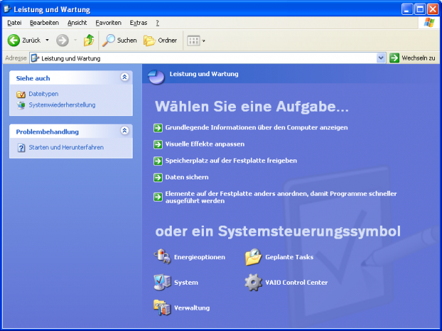Windows XP (Screenshot Golem.de/Andreas Sebayang)