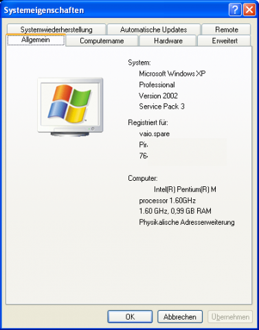 Windows XP (Screenshot Golem.de/Andreas Sebayang)
