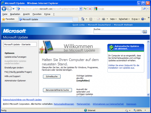 Windows XP (Screenshot Golem.de/Andreas Sebayang)