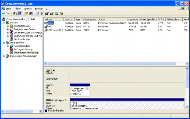 Windows XP (Screenshot Golem.de/Andreas Sebayang)