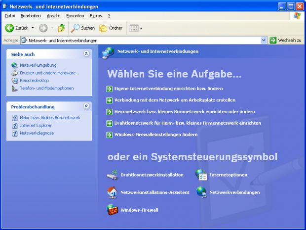 Windows XP (Screenshot Golem.de/Andreas Sebayang)