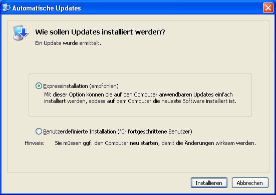 Windows XP (Screenshot Golem.de/Andreas Sebayang)