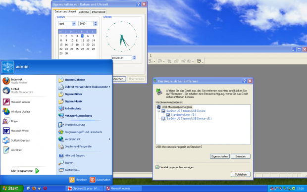 Windows XP (Screenshot Golem.de/Andreas Sebayang)