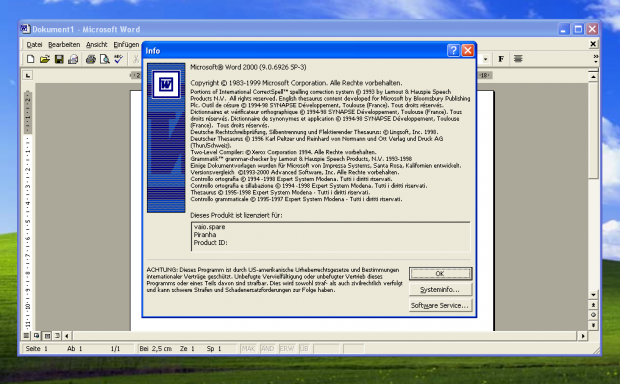 Windows XP (Screenshot Golem.de/Andreas Sebayang)