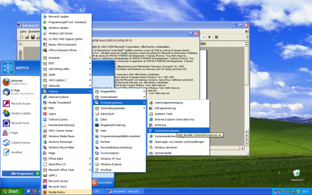 Windows XP (Screenshot Golem.de/Andreas Sebayang)