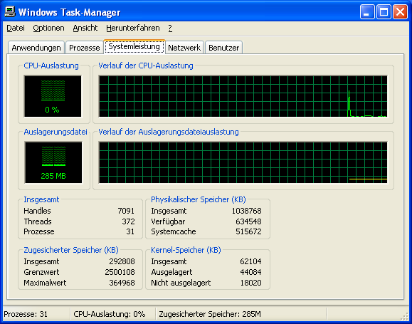 Windows XP (Screenshot Golem.de/Andreas Sebayang)