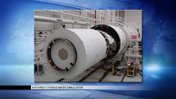 An Bord der Antares war eine Nutzlast-Attrappe. (Grafik: Orbital Sciences)
