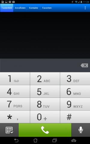 Mit dem Fonepad lässt sich wie mit einem Smartphone telefonieren. (Screenshot: Golem.de)