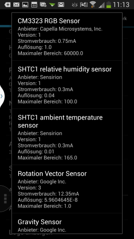 Die Sensoren im S4 ermöglichen auch die Augensteuerung,... (Screenshot: Golem.de)