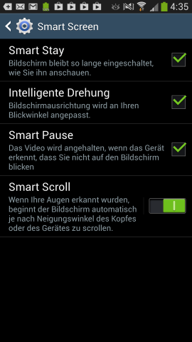 ... die Samsung Smart Scroll nennt. (Screenshot: Golem.de)