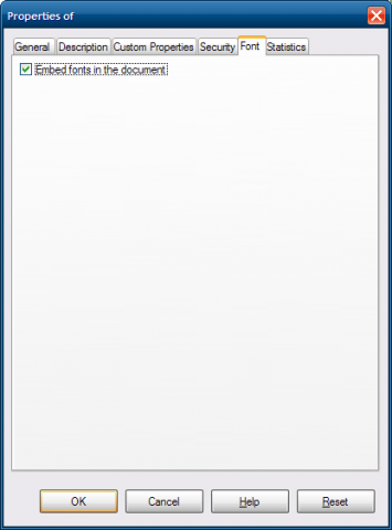 Schriftarten lassen sich in Dokumenten, Tabellen oder Präsentationen einbetten. (Bild: Libreoffice)