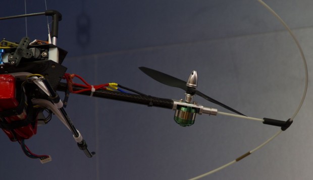 Detailansicht der Drohne: Die Rotoren sind schwenkbar.  (Foto: Werner Pluta/Golem.de)