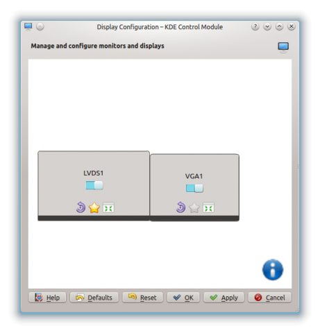 Das Tool KScreen (Bild: Kubuntu.org/CC BY-SA 3.0)
