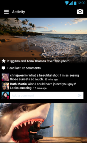 Android-App 2.0 von Flickr (Bild: Yahoo)
