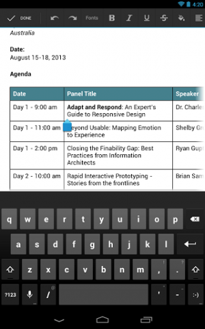 Google Drive für Android (Bild: Google)