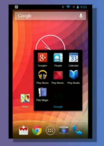 Pures Android auf dem Galaxy S4 (Quelle: Golem.de)
