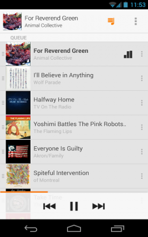 Google Play Music für Android (Bild: Google)