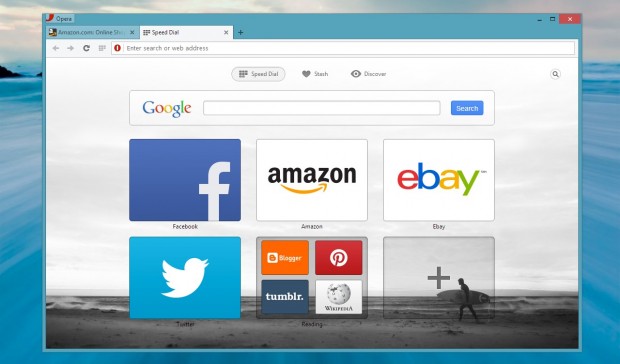 Schnellwahl in Opera 15 mit Ordner-Funktion