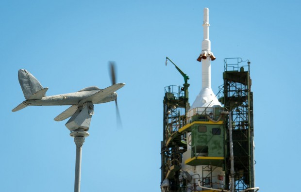 Die russische Raumfähre hat drei neue Besatzungsmitglieder zur ISS gebracht. (Foto: Bill Ingalls/Nasa)