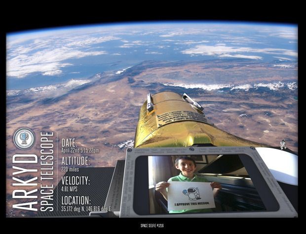 So soll ein Space Selfie aussehen. (Bild: Planetary Resources)