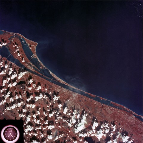 Erde von oben: Cape Canaveral aufgenommen von der dritten Skylab-Besatzung (Foto: Nasa)