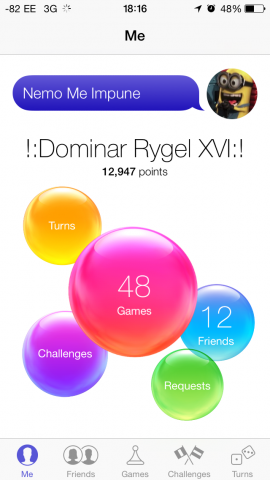 Das neue Gamecenter ist einerseits bunt... (Screenshot: Golem.de)