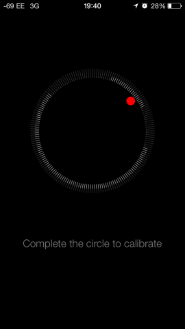 Die Kompass-App muss kalibriert werden. (Screenshot: Golem.de)
