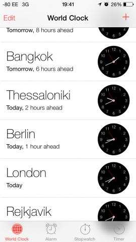 Uhrzeiten in analoger... (Screenshot: Golem.de)